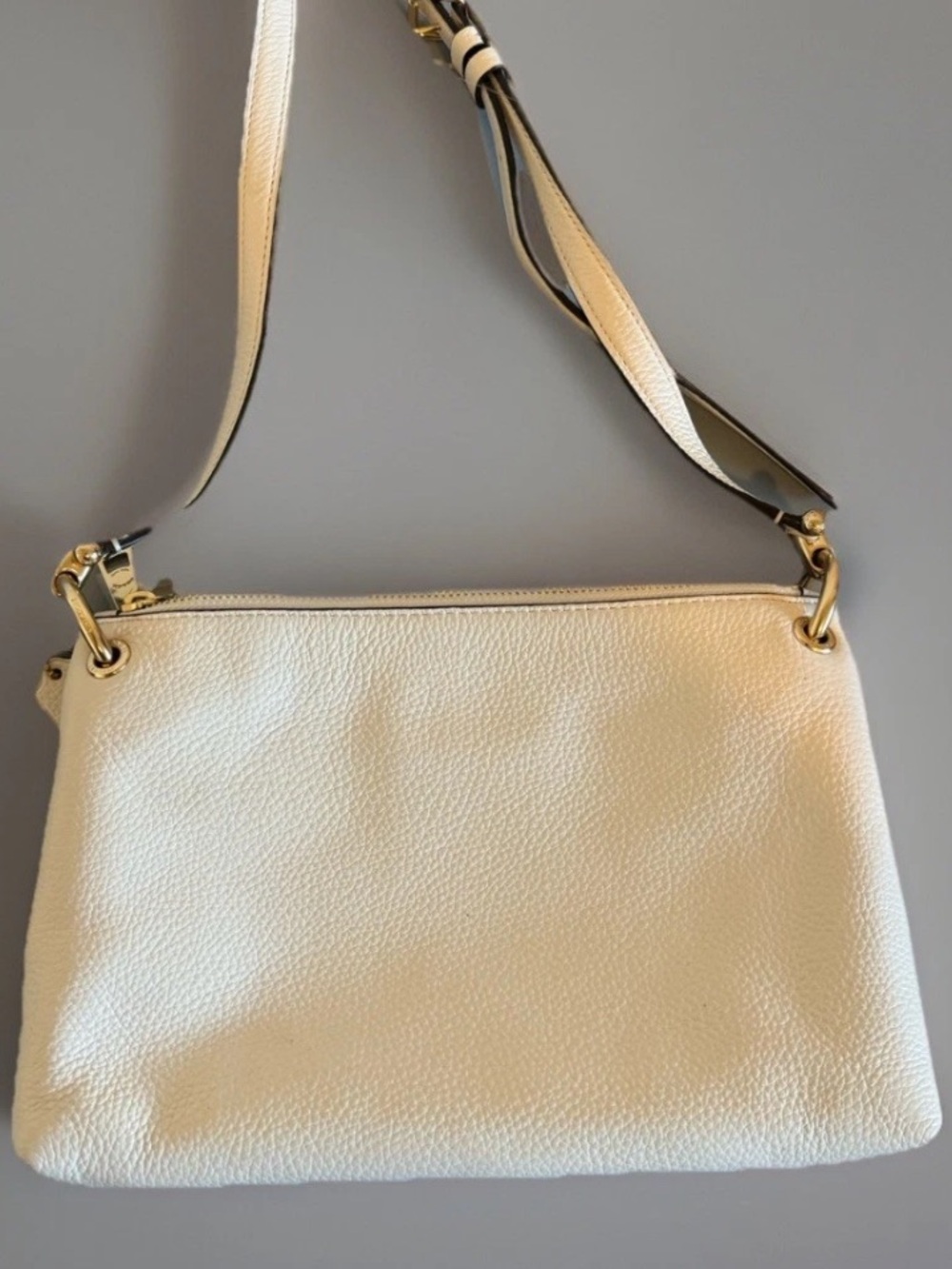 NWOT Coach Mia Crossbody Signature Canvas Chalk White Leather Bag 76646 - Picture 5 of 13